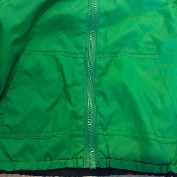 Appaman Boys Reversible Green & Navy Rain Jacket - Picture 2 of 7